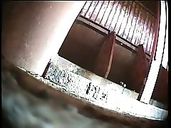 6 movies - Three gals recorded relieving themselves connected with a private bathroom Part 3