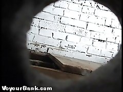 12 movies - The best shots from spy cam in shabby country loo Part 2