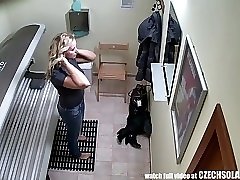 15 movies - Comme ci Big Tits MILF Tannning her Body in Solarium