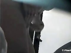8 movies - Gal with a perfect build recorded taking a leak in a rugged shared bathroom Part 3