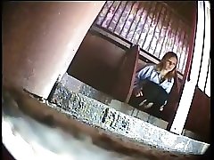 6 movies - Senior and young gals recorded relieving themselves in a shared area Part 3