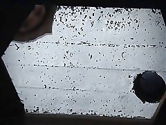 6 movies - Discreet camera captures women urinating vividly in a beach restroom Part 1