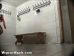 12 movies - Raunchy babe caught with ass bare in a lockerroom Part 1