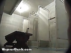 12 movies - Slightly full girl falls victim to a shower voyeur Part 1