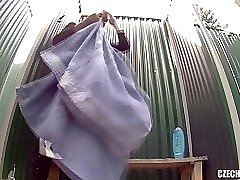 15 movies - Czech Pool Blonde MILF in Shower