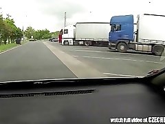 15 movies - Absolute WHORE Picked up Between Trucks and Get Paid for Sex