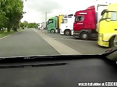 15 movies - Absolute WHORE Picked up Between Trucks and Get Paid for Sex